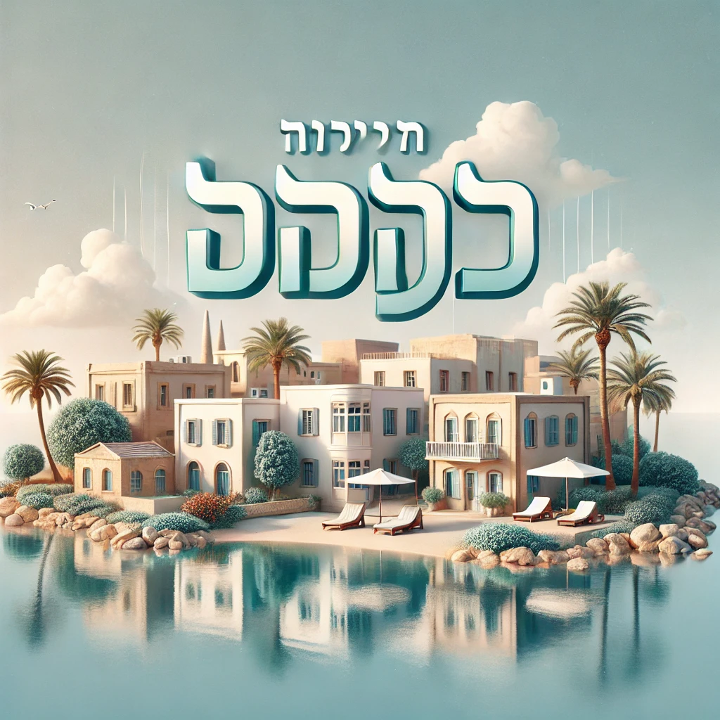 הביטוי "מחירון דירות בקפריסין" בעברית מוצג בכתב מעוצב על רקע תוסס של קפריסין, עם בתים ים תיכוניים קלאסיים, סביבה שטופת שמש ושמיים כחולים, המשקפים יוקרה בנדל"ן.